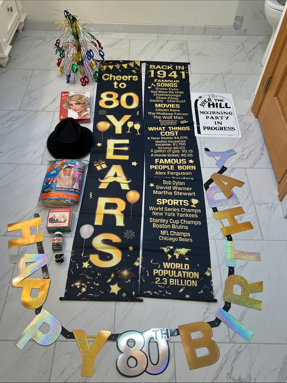 Everything for an 80 celebration 🎉